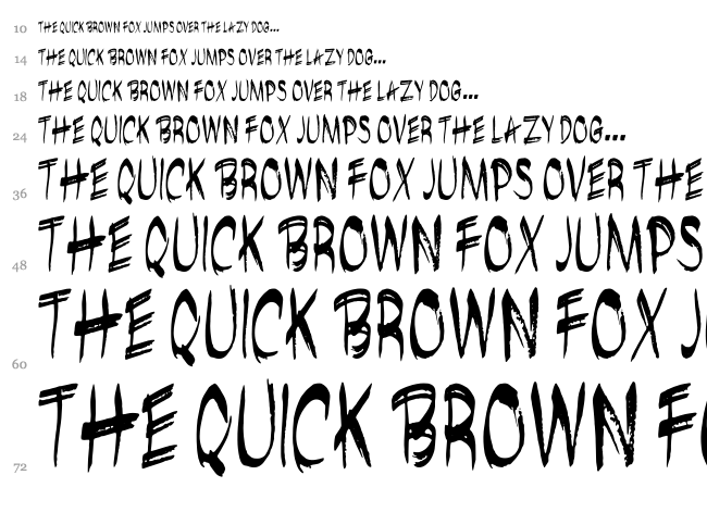 Brushshop font waterfall